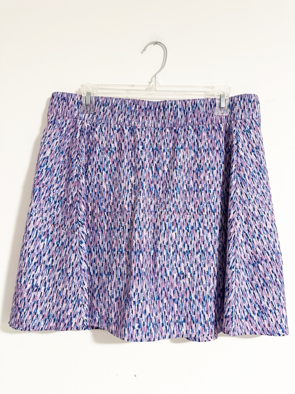 Talbots Blue Abstract Printed Active Skort - Size L - Built-in Shorts